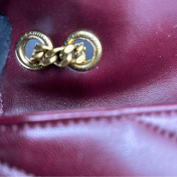 Women's Saint Laurent Lou Lou shoulder bag in burgundy, quilted leather NWT - Picture 8 of 16